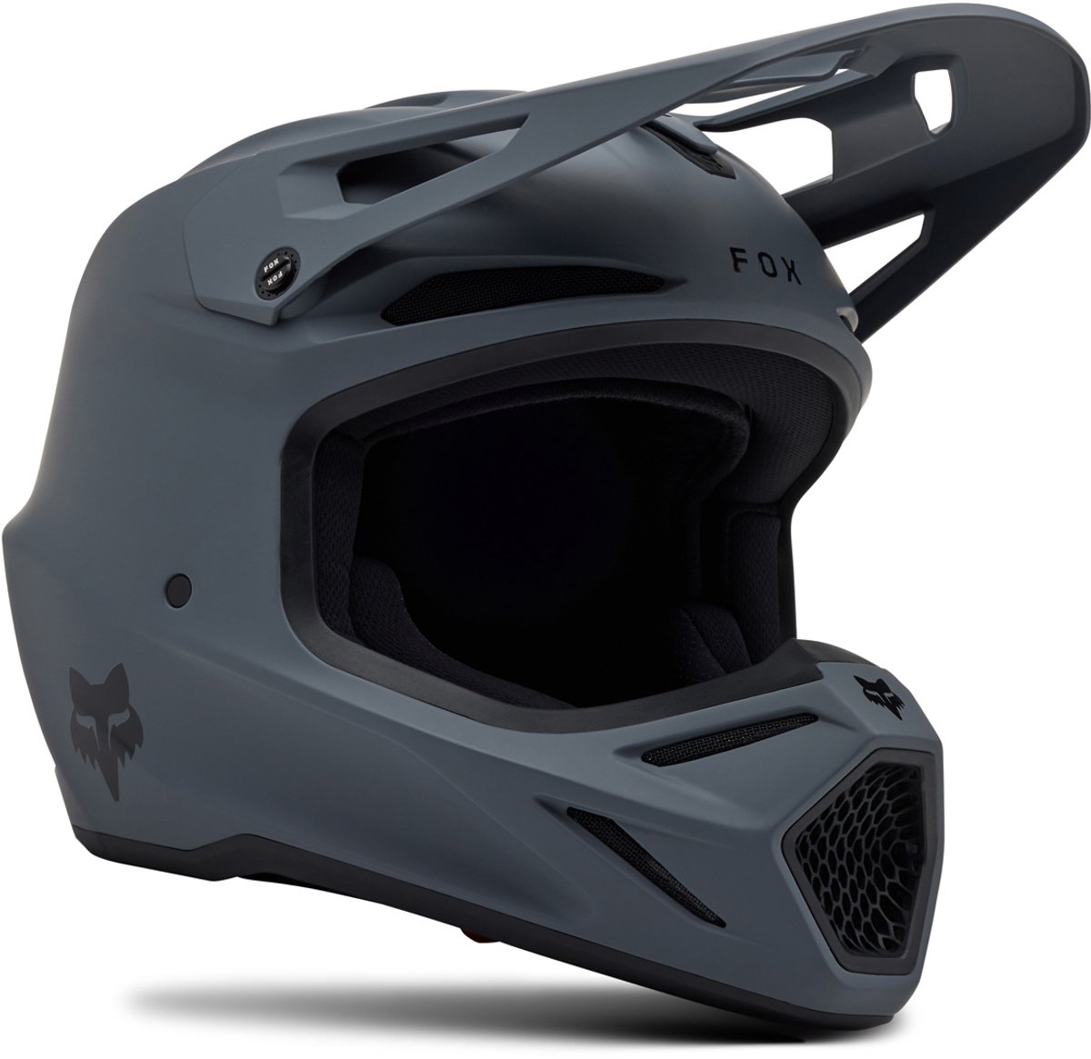 FOX V3 Solid MIPS Grijs Crosshelm - Maat S - Helm