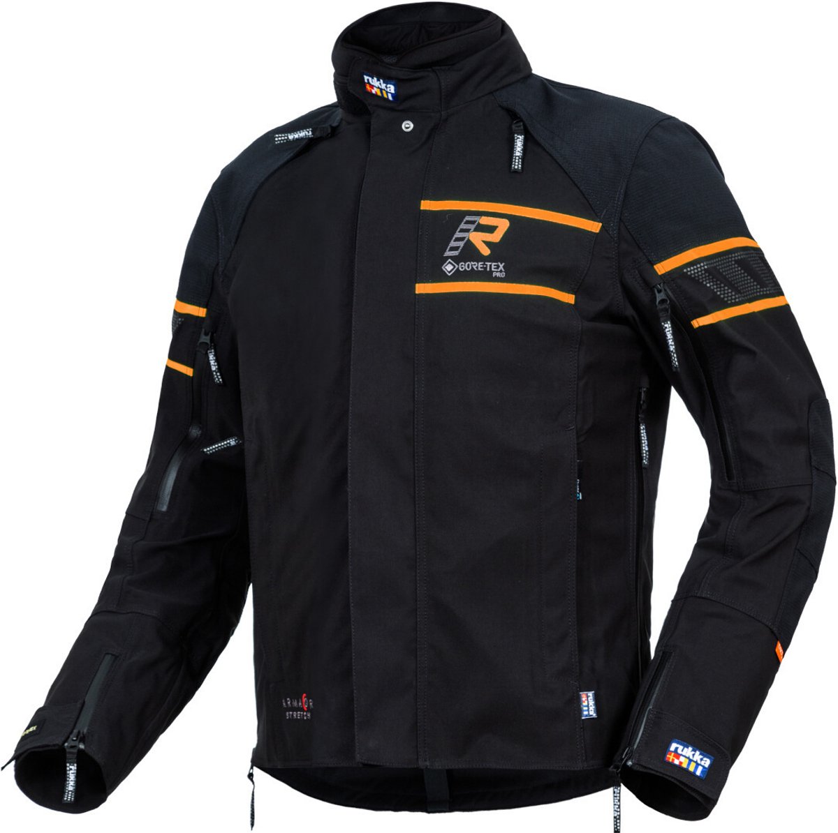 Rukka Rapto-R Zwart Oranje Textiele Motorjas - Jas
