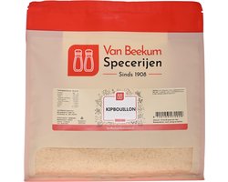 Van Beekum Specerijen - Kipbouillon - 1 KG (hersluitbare stazak)