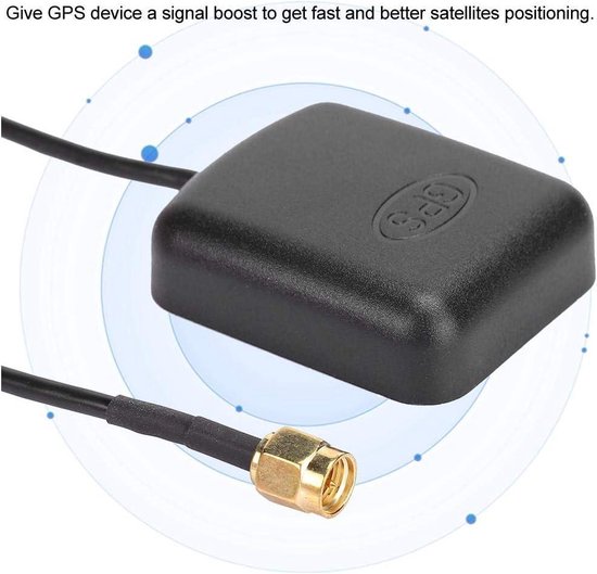 Amplificateur D'Antenne GPS 9,8 Pieds Base Magnétique - Positionnement Rapide Et Précis Pour Voiture Et Navigation