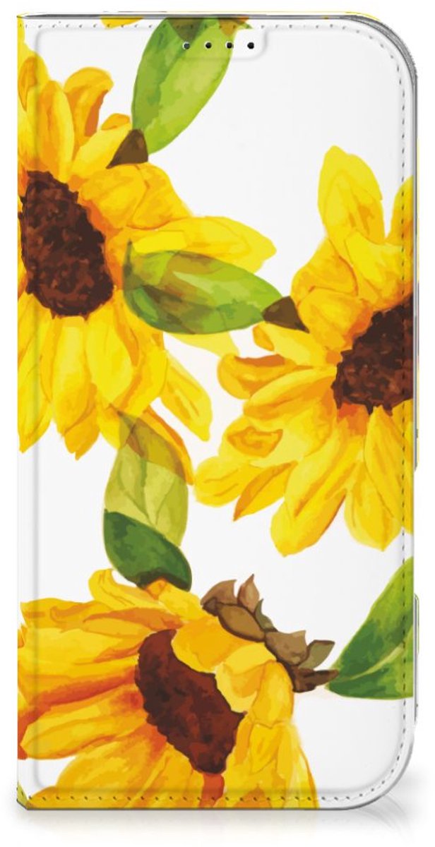 Smart Cover voor iPhone 16 Pro Max Zonnebloemen