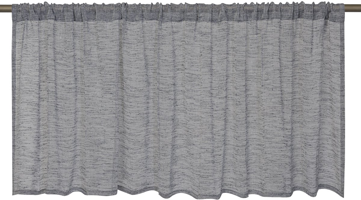Elbersdrucke Bistro Gordijn Liem 48x140 cm antraciet semi-transparant