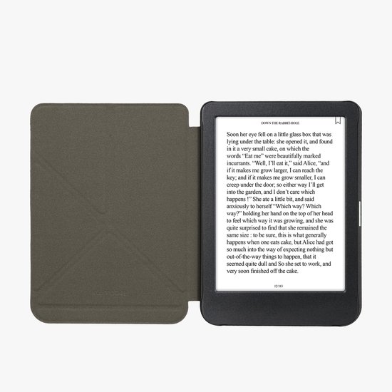 kwmobile e-reader hoesje geschikt voor Kobo Clara BW / Colour hoes - Ereader flip case met standaard - E reader cover van kunstleer - In mintgroen van Merkloos — afbeelding 5