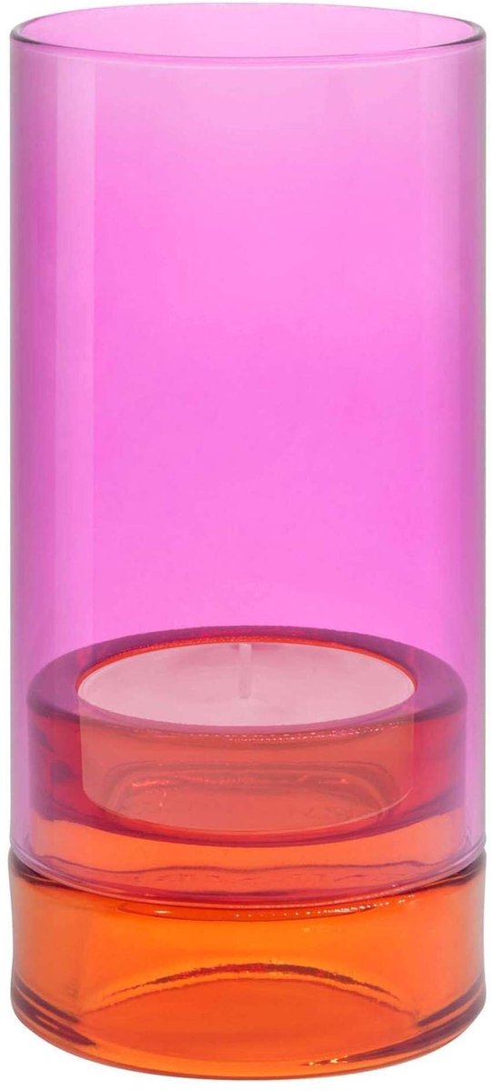 Kaarsenhouder Lys Tweedelig 19,3 cm Pink.