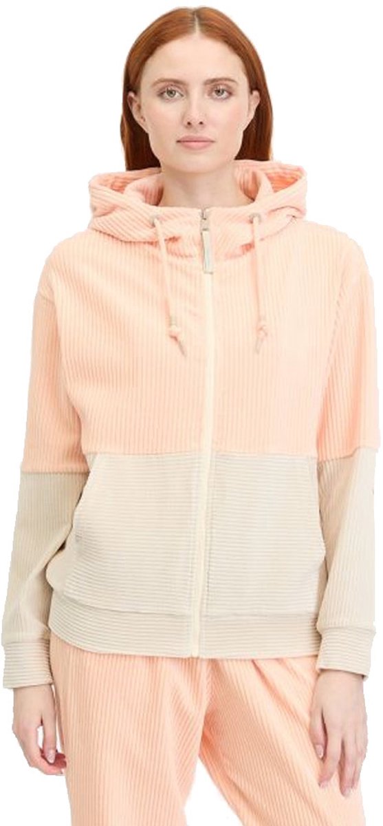Ragwear Colbie Block Zip Light Sweatshirt Dames Bright Peach