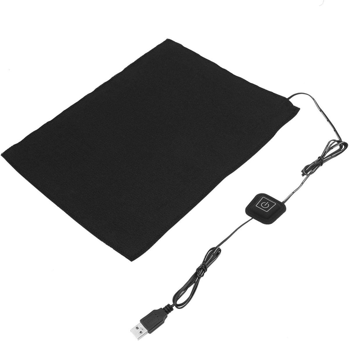 USB Verwarmingsmatras voor Nek, Rug en Buik - 3 Snelheden, Draagbaar en Wasbaar