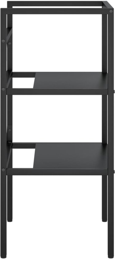vidaXL Cadre de lavabo 40 x 38 x 83 cm Fer Noir