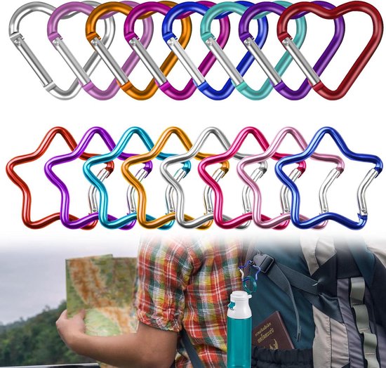 10 stuks karabijnhaken, klein, 3 mm dik, roestvrij staal, haken, sleutelhangers, zonder oog, kous, breukbelasting 200 kg, roestvrij staal, 3 x 30 mm, hangmat, schommel