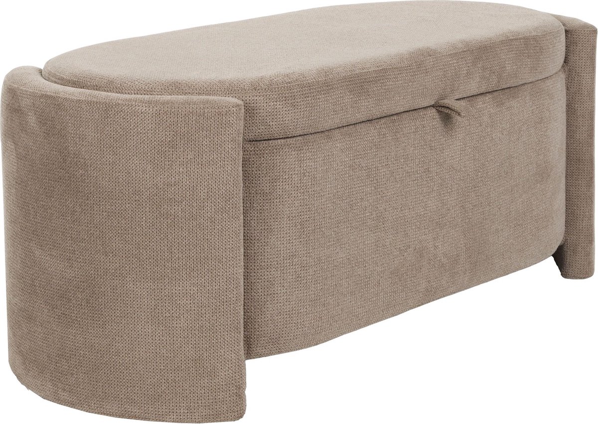 Housecraft Living Miro Bankje met Opbergruimte 108 cm - Grijs