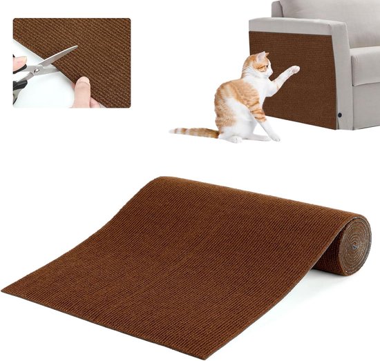 200 cm x 40 cm] Krabmat voor katten - doe-het-zelf op maat te snijden zelfklevend