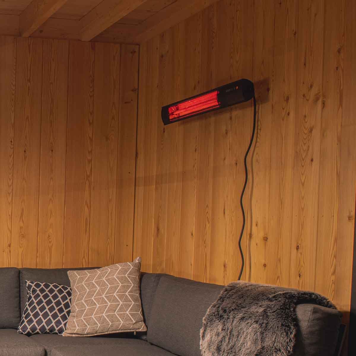 Sunred Dark 2500 W - Wall-mounted patio heater - Black