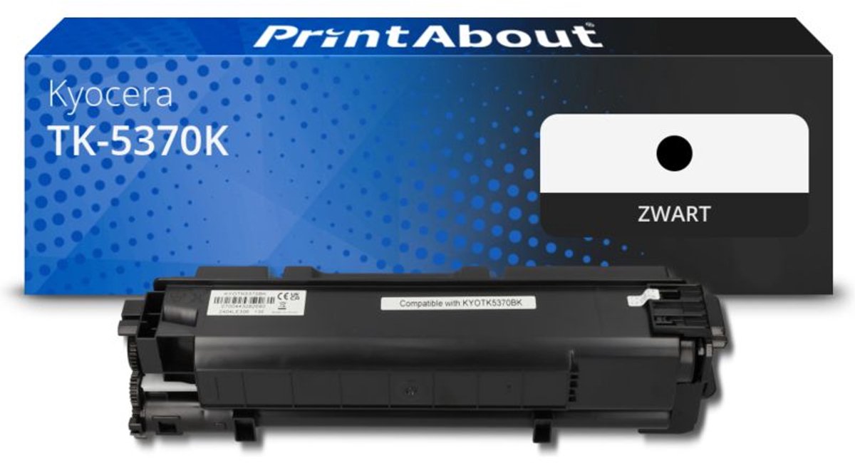 PrintAbout huismerk Toner TK-5370K Zwart geschikt voor Kyocera