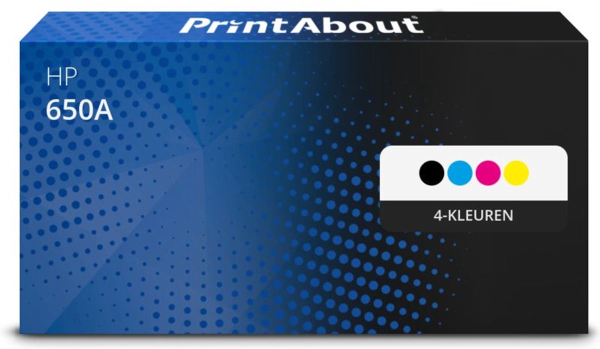 PrintAbout - Alternatief voor de HP CE270A (nr 650A) / 4 Kleuren