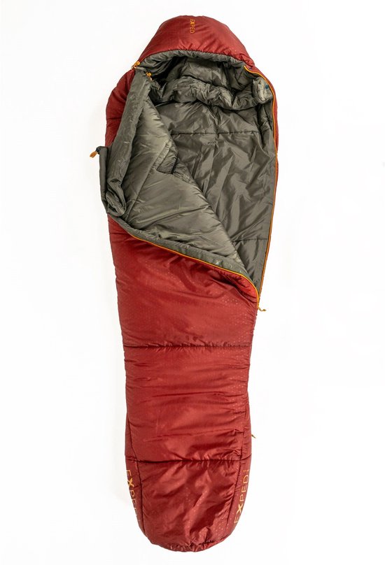 Exped Deepsleep (-5°C) - LW - Slaapzak Mummymodel - Burgundy rood / Moraine bruin van Exped — afbeelding 4