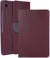 Hoesje Geschikt voor Samsung Galaxy Tab A11 / A9 - 360 Graden Draaibare Hard Cover Case - Tablet Hoes Draaibaar - Paars