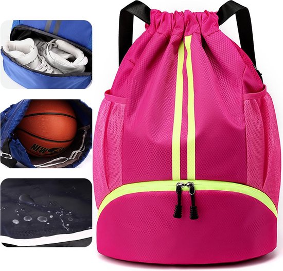 BJLFS Tennisrugzak, tennistas, unisex tennisrugzak voor dames en heren, rackettas, rugzak, tas voor tennis, badminton, tennisrugzak, sportrugzak, sporttas, zwart