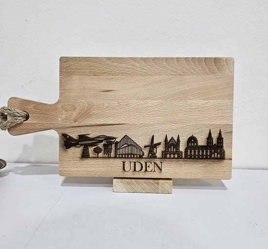 Planche à boissons en bois de hêtre Skyline Uden 49 cm