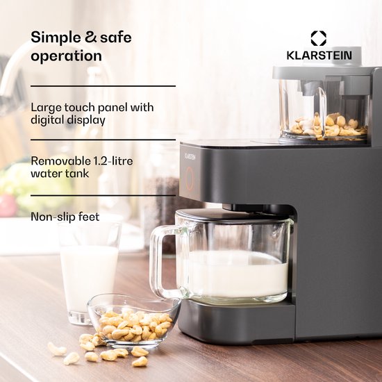 Máquina para hacer leche de nuez de 20 onzas, máquina automática de