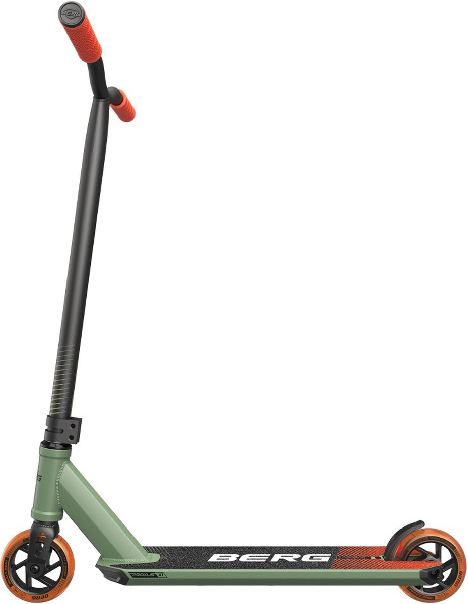 BERG Proxus X1 Stuntstep - Vanaf 6 jaar - 110 mm wielen - ABEC-9 lagers – Groen/Oranje — afbeelding 10