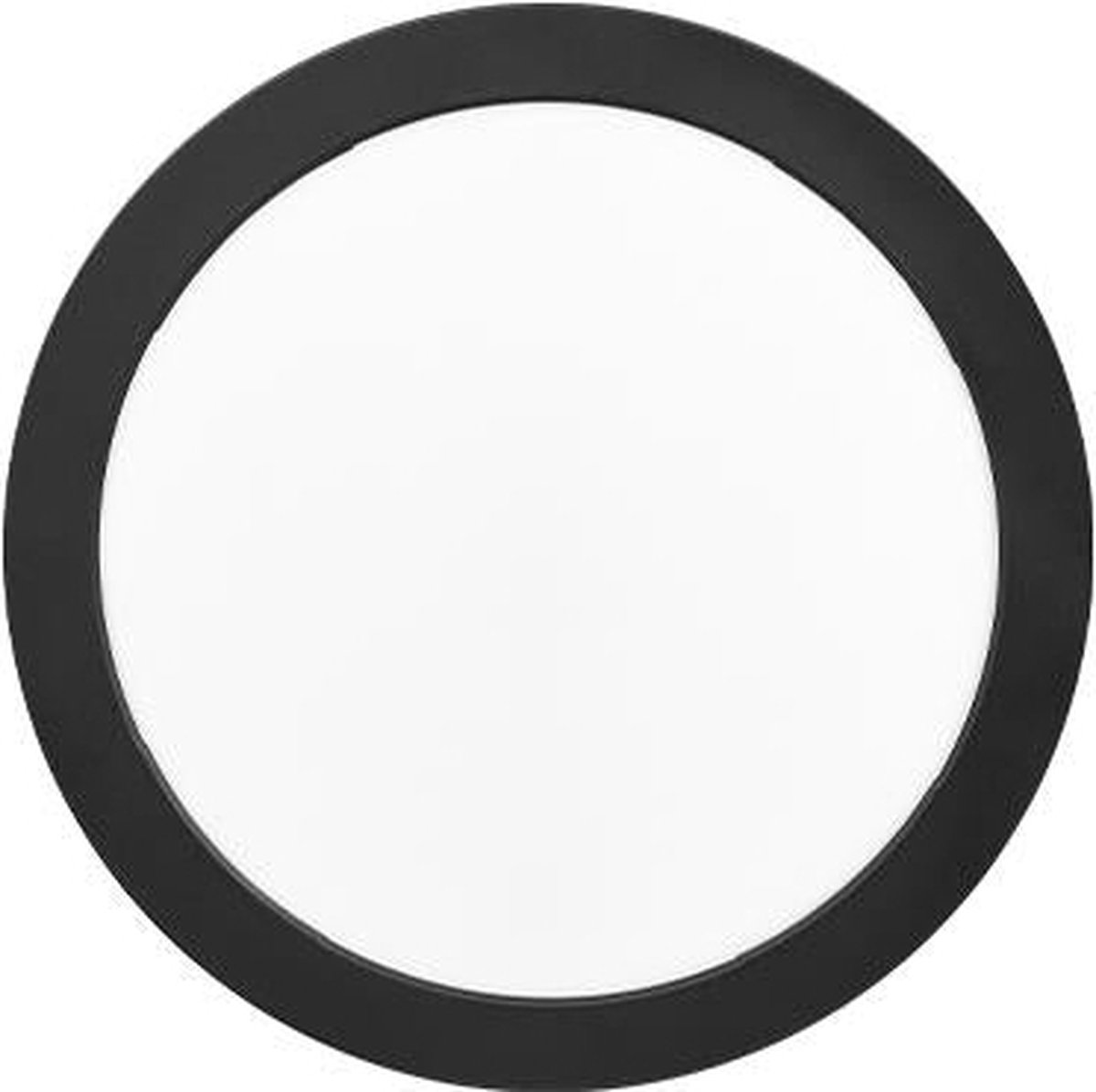 LED opbouw downlight slim | Plafondlamp rond | 24W | Zwart | Ø285mm | CCT - 3 lichtkleuren