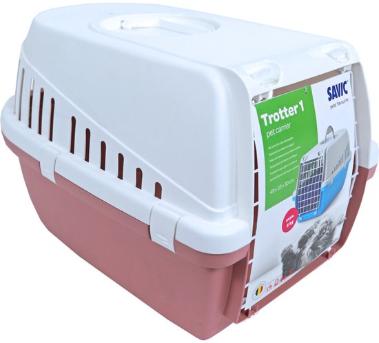 Savic Reismand Trotter Earth Roze - Wit 49 x 33 x 30 cm