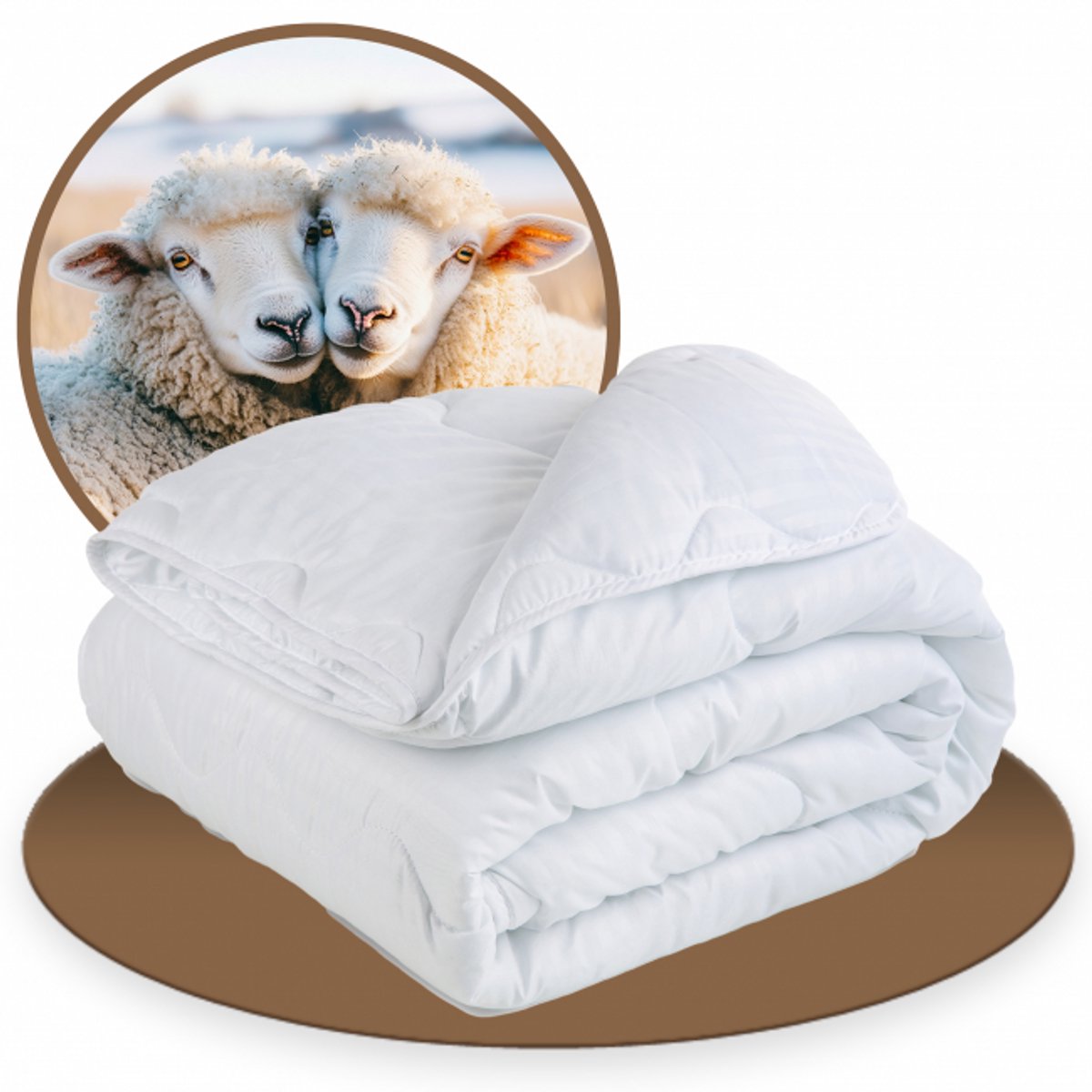 Waddenwol Wollen 4-Seizoenen Dekbed – 100% Scheerwol – Zomer & Winter – 200x200 cm