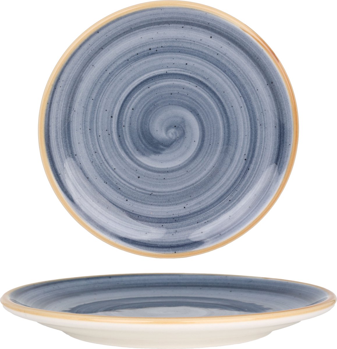 Bonna Dessertbord - Aura Dusk - Porselein - 23 cm - set van 6