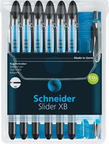 Schneider balpen - Slider Basic - penpunt XB - zwart - 6 stuks + 1x slider Rave gratis - S-151276