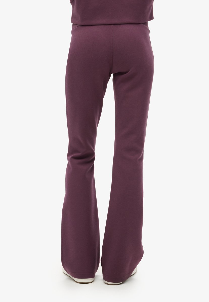 Superdry Sport Tech joggingbroek met lage taille en wijde pijpen Dames Broeken Paars