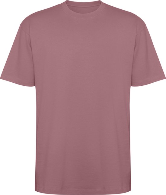Oversized T-shirt in Oud Roze en Rood