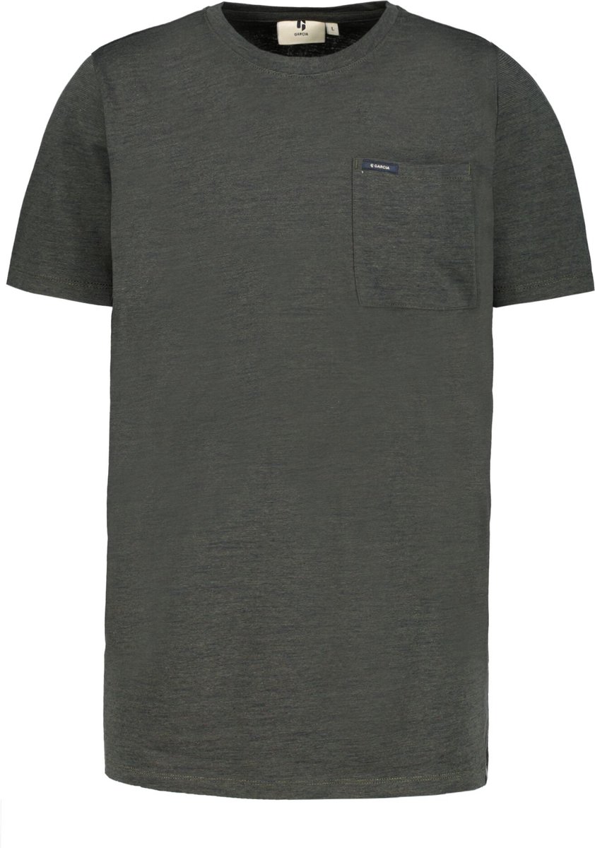 T-shirt Homme Garcia 100% Coton - Taille S Gris, Neuf Avec étiquettes, Coupe Regular