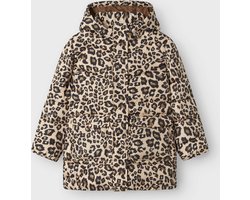 Name it winter winterjas meisjes - bruin - puffer - NkfMimosa