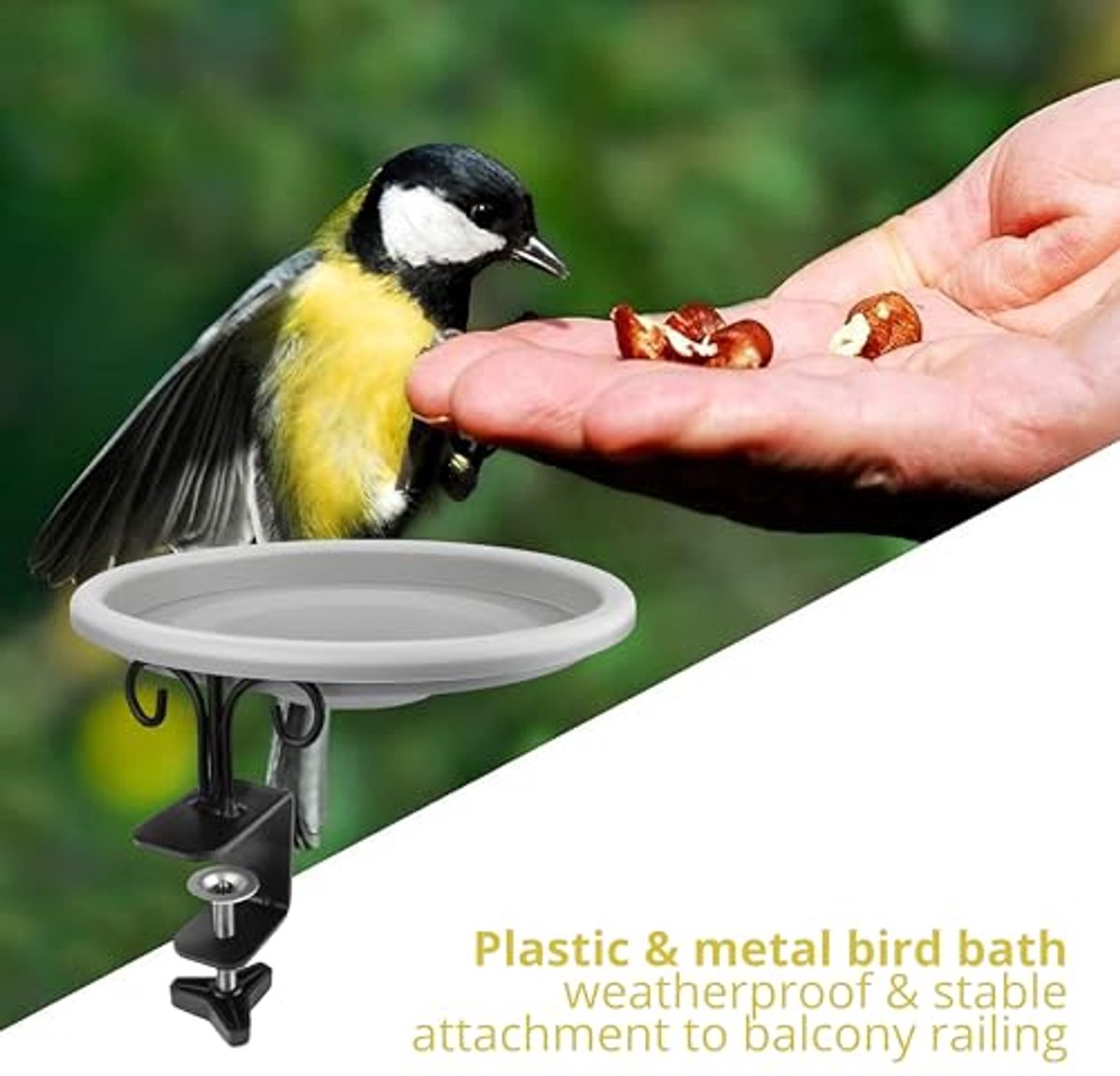 Blümelhuber Bain D’Oiseaux Pour Jardin Et Balcon - Abreuvoir Pour
