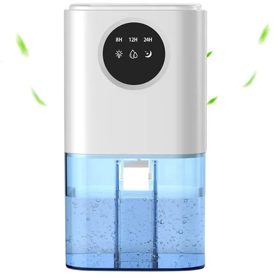 Foto: Luchtontvochtiger slaapkamer en badkamer en woonkamer en kelder ontvochtiger 750ml dehumidifier stil 7 kleuren zwart