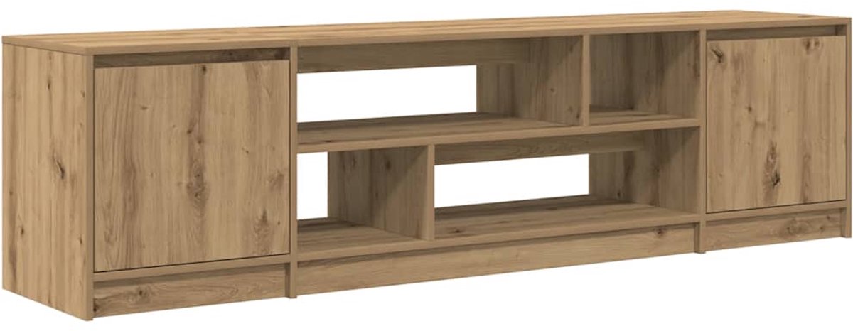 vidaXL - Tv-meubel - 188,5x41x50 - cm - spaanplaat - ambachtelijk - eikenkleurig