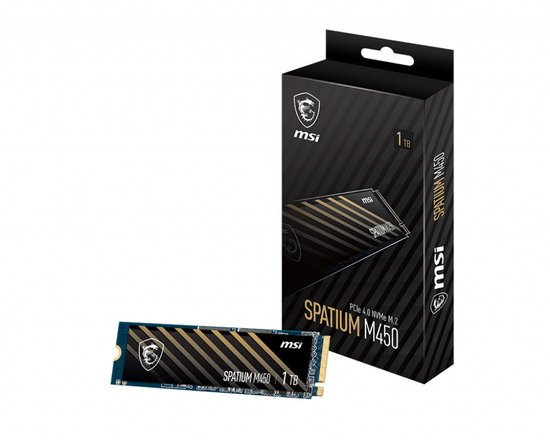 SPATIUM M450 PCIe 4.0 NVMe M.2 1TB V1 van MSI — afbeelding 2