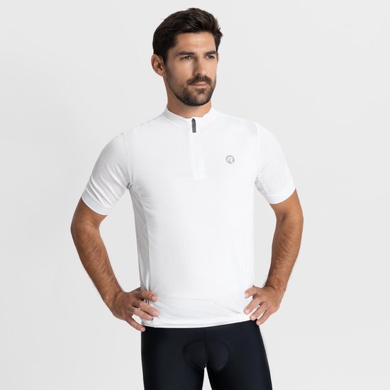 Rogelli Core Fietsshirt Heren - Korte Mouwen - Wielrenshirt - Wit - Maat S van Merkloos — afbeelding 3
