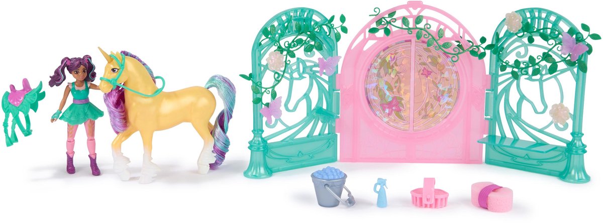 Unicorn Academy Ava & Leaf Stall - Magische speelset — afbeelding 10
