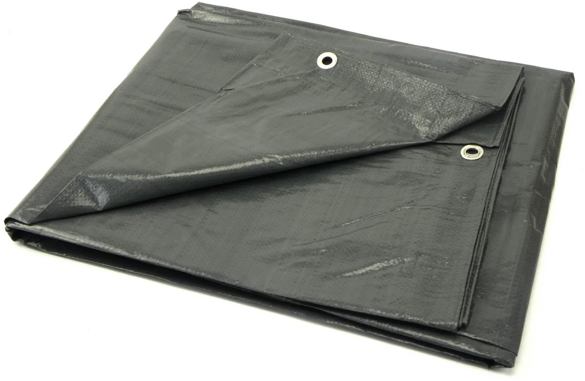GEKO Extra dikke dekzeil - 12x15m - Grijs - 120gsm
