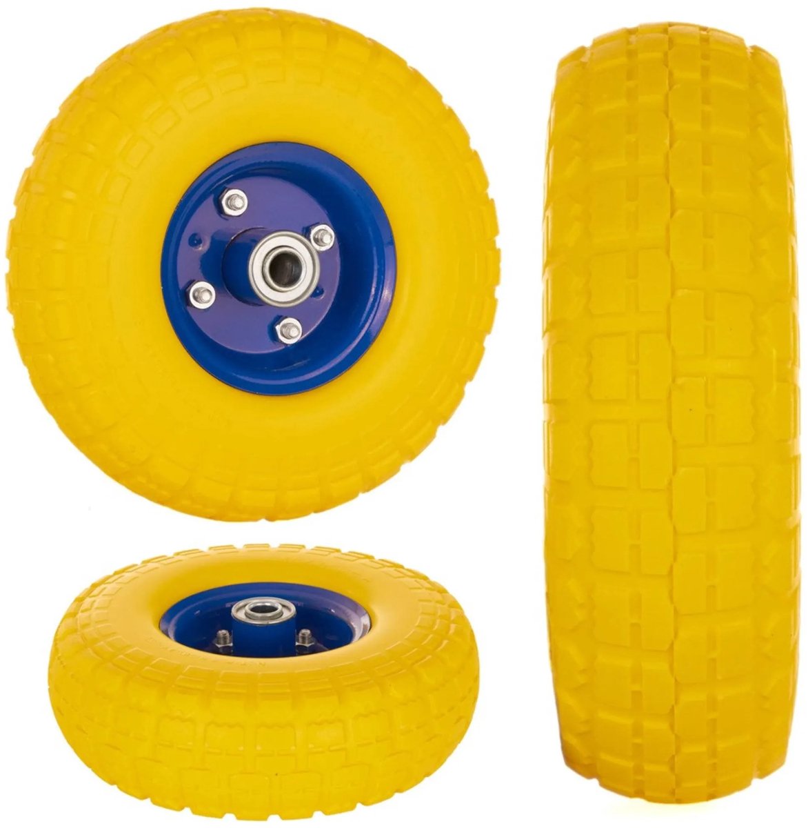 GEKO Stevig PU-wiel voor kar - 80 kg draagkracht - 260 mm diameter