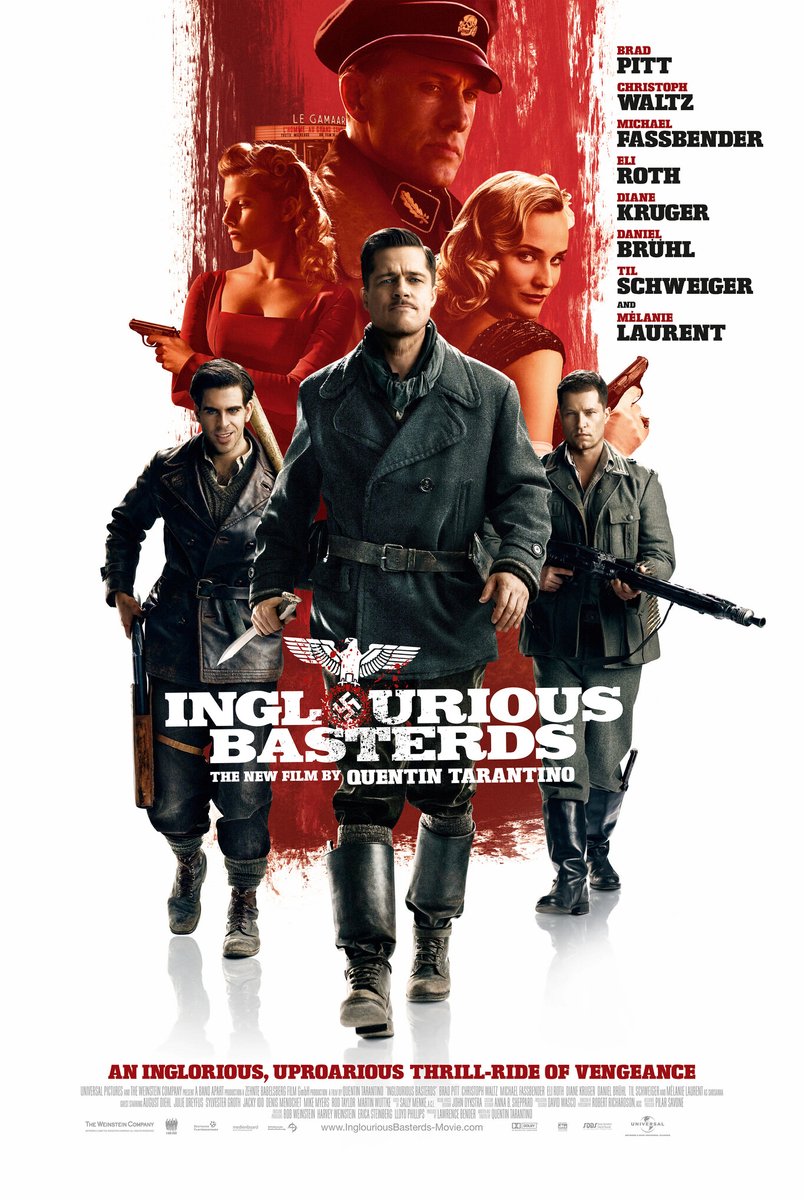 karo-art Poster-Inglourious Basterds, 2009, Originele Filmposter, Premium Print, Professioneel Fotopapier Multikleur