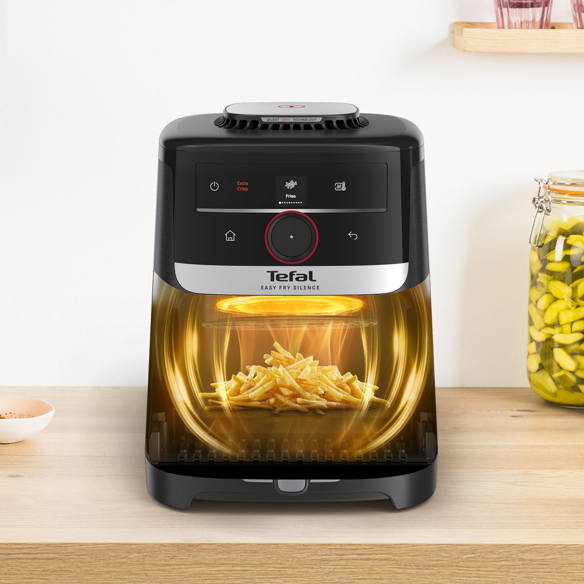 Afbeelding 2 van Tefal Easy Fry Smart & Silence EY5728 - Stille Airfryer XXL - 7L - 1500W - Voor Tot 6 Personen