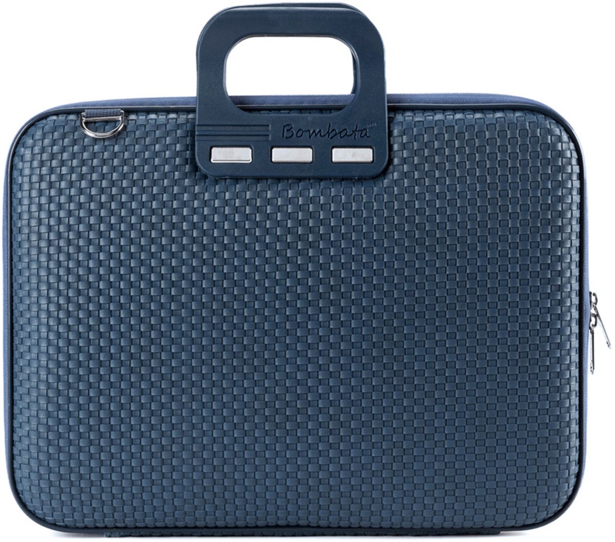 Bombata Trama Laptoptas met Vlechtpatroon - 13 / 14 inch - Dames en Heren - Blauw