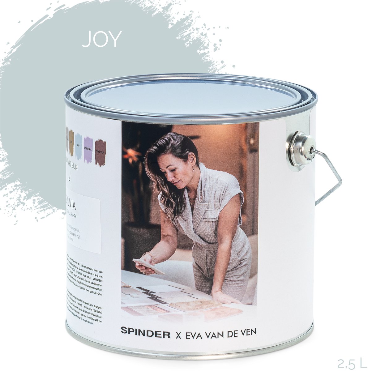 Spinder x Eva van de Ven 2,5L matte muurverf - Joy
