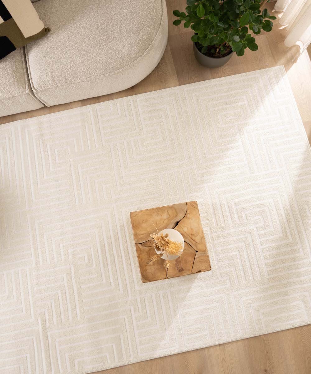 Scandinavisch vloerkleed - Contour Gem crème 140x200 cm