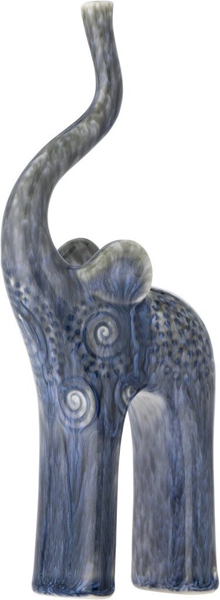 Longuro ornament blauw – 9 x 23,5 x 5 cm