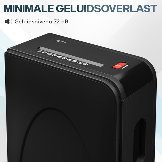 OLYMPIA APS410K - Destructeur de Papier Bureau Vue Fenêtre Coupe Cross 16L P4 Jusqu'à 10 Feuilles Zwart