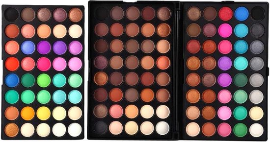 Foto: 120 kleuren oogschaduw poeder matte oogschaduw palet voor professionele ogen cosmetische make up langdurige waterdichte set 