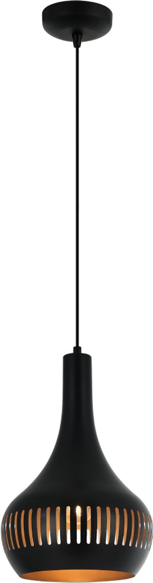 Various Canna Hanglamp - 1-Lichts - Modern Design - Zwart - Ø25 cm - E27