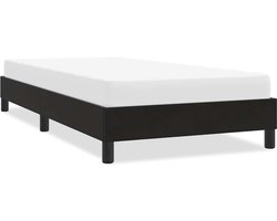 vidaXL - Bedframe - zonder - matras - 100x220 - cm - fluweel - zwart